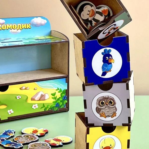 Деревянная настольная игра "Птицы" Ubumblebees (ПСД167) PSD167 PSD167 фото