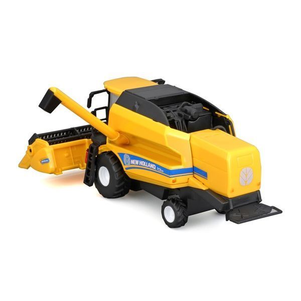 Автомодель Зерноуборочный комбайн "New Holland TC5.90" Bburago 18-31721 с зерновой жаткой 18-31721 фото