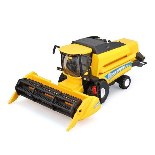 Автомодель Зерноуборочный комбайн "New Holland TC5.90" Bburago 18-31721 с зерновой жаткой 18-31721 фото