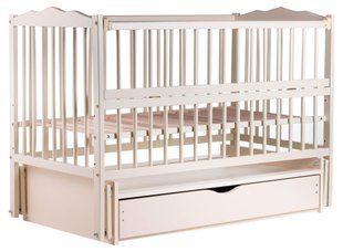 Ліжко Babyroom Веселка DVMYO-3 маятник, ящик, відкидний бік бук слонова кістка 622151 фото