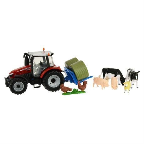 Набор Britains Модель трактора Massey Ferguson 5612 с вилами и фигурками 1:32 (43205) 43205 фото