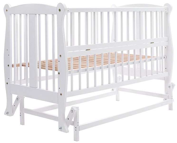 Ліжко Babyroom Грація DGMO-2 маятник, відкидний бік бук білий 680952 фото