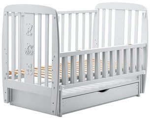 Ліжко Babyroom Друзі DDMYO-3 маятник, ящик, відкидний бік бук сірий 626140 фото