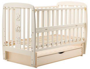 Ліжко Babyroom Друзі DDMYO-3 маятник, ящик, відкидний бік бук слонова кістка 626197 фото