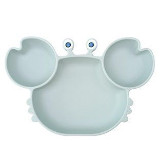 Детская тарелка для первого прикорма Краб Light grey 347832598475984 фото