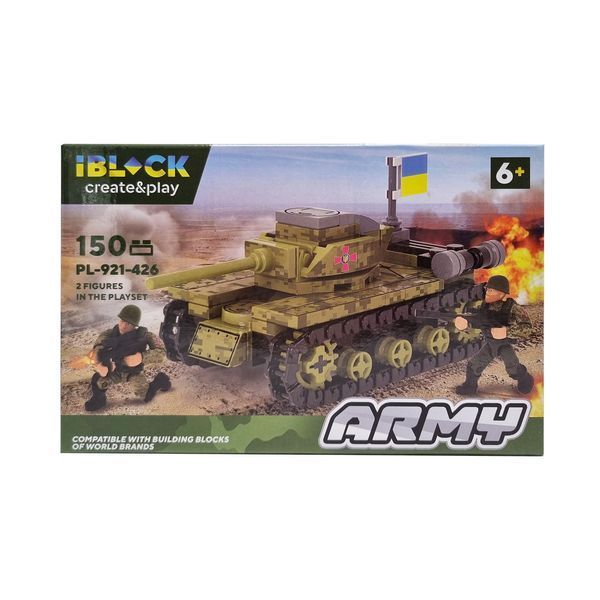Конструктор дитячий Армія IBLOCK PL-921-426, 4 види - Вид 4 машина PL-921-426-4 фото